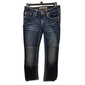 Big Star Womens Blue Denim Jeans Size 26 Sweet Ultra Low Rise Embellished